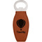 Watercolor Hot Air Balloons Leather Bar Bottle Opener - Single