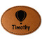Watercolor Hot Air Balloons Leatherette Patches - Oval