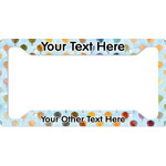 Watercolor Hot Air Balloons License Plate Frame (Personalized)