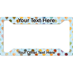 Watercolor Hot Air Balloons License Plate Frame (Personalized)