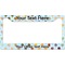 Watercolor Hot Air Balloons License Plate Frame Wide