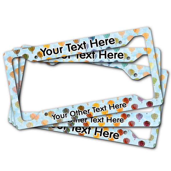 Watercolor Hot Air Balloons License Plate Frames - (PARENT MAIN)