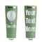 Watercolor Hot Air Balloons Light Green RTIC Everyday Tumbler - 28 oz. - Front and Back