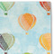 Watercolor Hot Air Balloons Linen Placemat - DETAIL