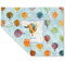 Watercolor Hot Air Balloons Linen Placemat - Folded Corner (double side)