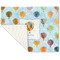 Watercolor Hot Air Balloons Linen Placemat - Folded Corner (single side)
