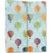 Watercolor Hot Air Balloons Linen Placemat - Folded Half (double sided)