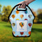 Watercolor Hot Air Balloons Lunch Bag - Hand