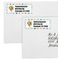 Watercolor Hot Air Balloons Mailing Labels - Double Stack Close Up