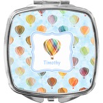 Watercolor Hot Air Balloons Compact Makeup Mirror (Personalized)