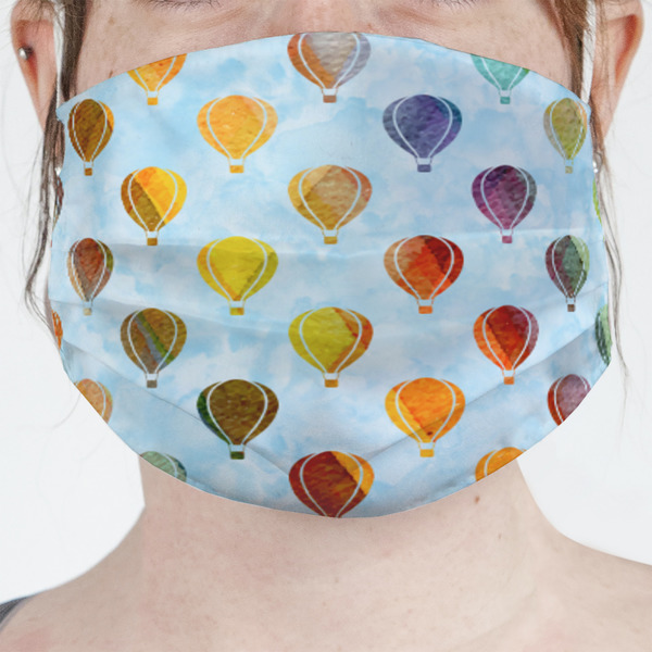 Custom Watercolor Hot Air Balloons Face Mask Cover