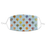 Watercolor Hot Air Balloons Adult Cloth Face Mask