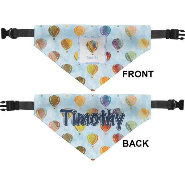 Watercolor Hot Air Balloons Medium Dog Bandana Approval
