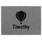 Watercolor Hot Air Balloons Medium Gift Box with Engraved Leather Lid - Approval