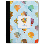 Watercolor Hot Air Balloons Notebook Padfolio w/ Name or Text