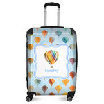 Watercolor Hot Air Balloons Suitcase - 24" Medium - Checked (Personalized)