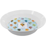 Watercolor Hot Air Balloons Melamine Bowl - 12 oz (Personalized)