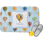 Watercolor Hot Air Balloons Memory Foam Bath Mat - 24"x17" (Personalized)