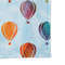 Watercolor Hot Air Balloons Microfiber Dish Rag - DETAIL