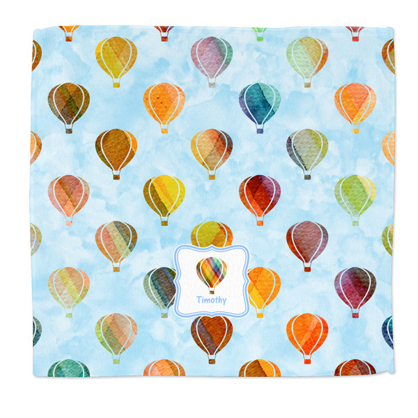 Custom Watercolor Hot Air Balloons Microfiber Dish Rag (Personalized)