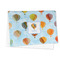 Watercolor Hot Air Balloons Microfiber Dish Towel - FOLDED HALF