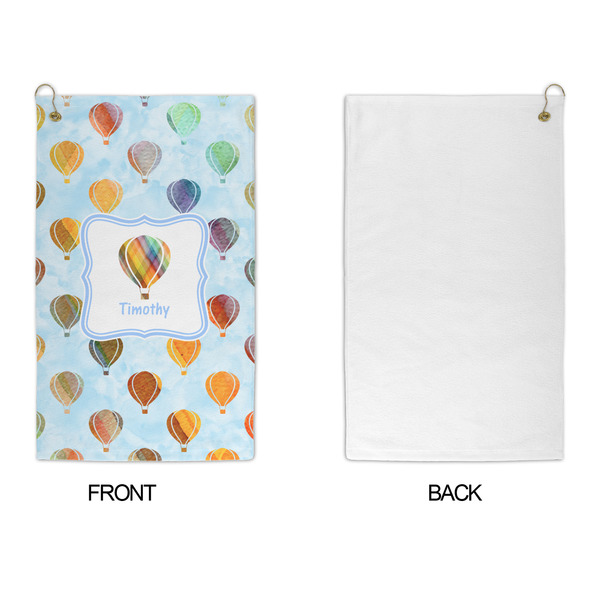 Watercolor Hot Air Balloons Microfiber Golf Towels - APPROVAL