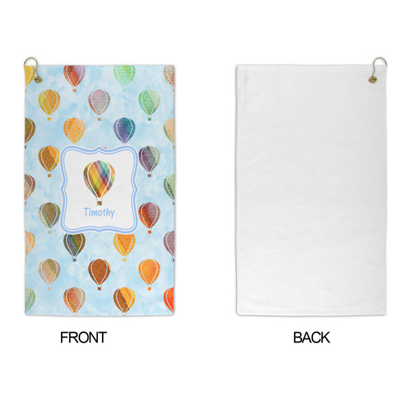 Watercolor Hot Air Balloons Microfiber Golf Towels - APPROVAL