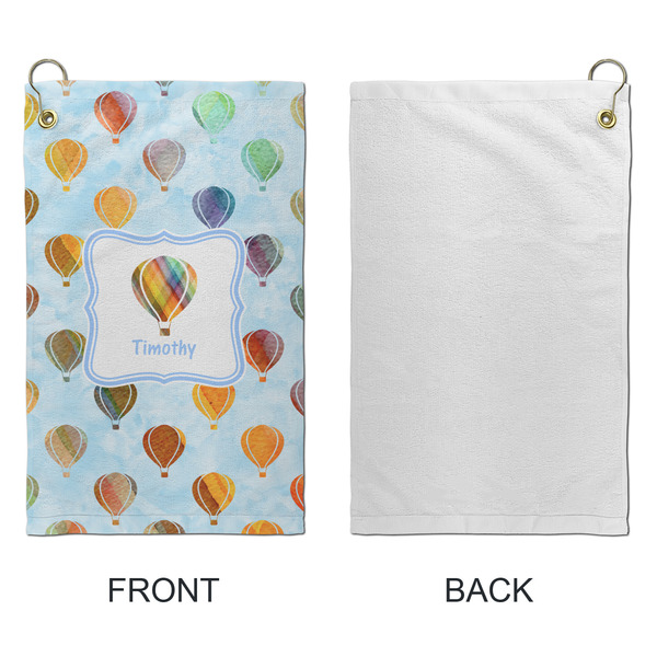 Watercolor Hot Air Balloons Microfiber Golf Towels - Small - APPROVAL