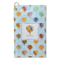 Watercolor Hot Air Balloons Microfiber Golf Towel - Small (Personalized)