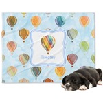 Watercolor Hot Air Balloons Dog Blanket (Personalized)
