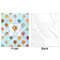 Watercolor Hot Air Balloons Minky Blanket - 50"x60" - Single Sided - Front & Back