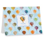 Watercolor Hot Air Balloons Note cards (Personalized)