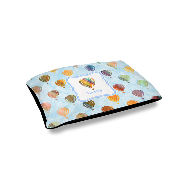 Custom Watercolor Hot Air Balloons Outdoor Dog Bed - Small (Personalized)