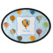 Watercolor Hot Air Balloons Iron On Oval Patch w/ Name or Text
