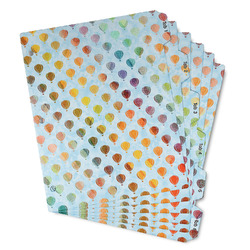 Watercolor Hot Air Balloons Binder Tab Divider - Set of 6 (Personalized)