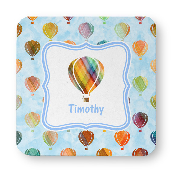 Watercolor Hot Air Balloons Paper Coasters - Approval