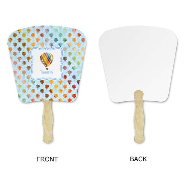 Watercolor Hot Air Balloons Paper Fans - Approval