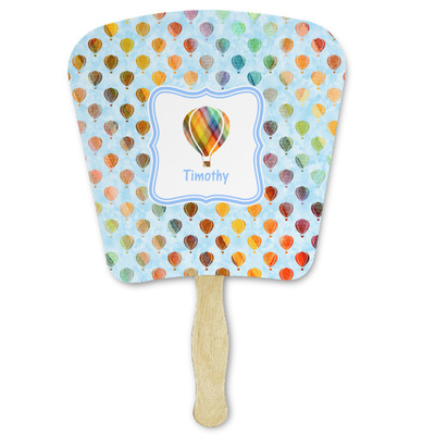 Watercolor Hot Air Balloons Paper Fan (Personalized)