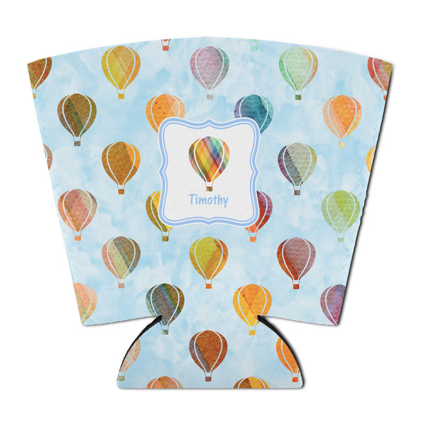 Custom Watercolor Hot Air Balloons Party Cup Sleeve - with Bottom (Personalized)