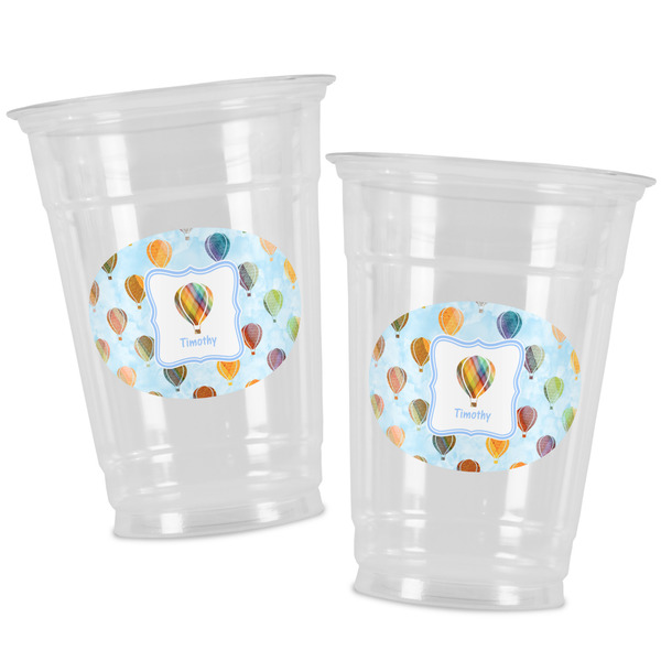 Watercolor Hot Air Balloons Party Cups - 16oz - Alt View