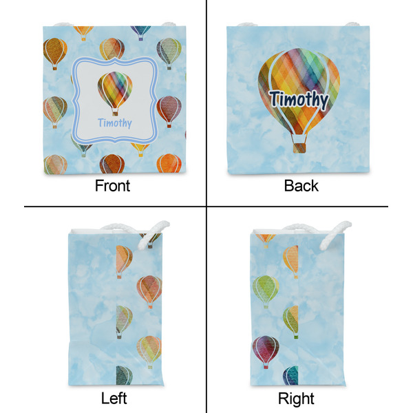 Watercolor Hot Air Balloons Party Favor Gift Bag - Gloss - Approval