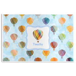 Watercolor Hot Air Balloons Disposable Paper Placemats (Personalized)