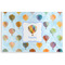 Watercolor Hot Air Balloons Disposable Paper Placemat - Front View