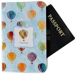 Watercolor Hot Air Balloons Passport Holder - Fabric (Personalized)