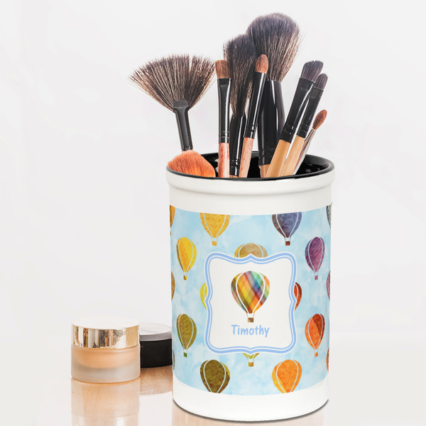 Watercolor Hot Air Balloons Pencil Holder - LIFESTYLE makeup