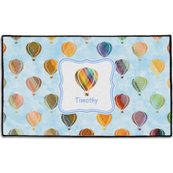 Watercolor Hot Air Balloons Door Mat - 60"x36" (Personalized)