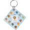 Watercolor Hot Air Balloons Personalized Diamond Key Chain