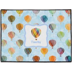 Watercolor Hot Air Balloons Door Mat (Personalized)
