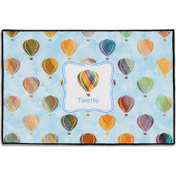 Watercolor Hot Air Balloons Door Mat - 36"x24" (Personalized)
