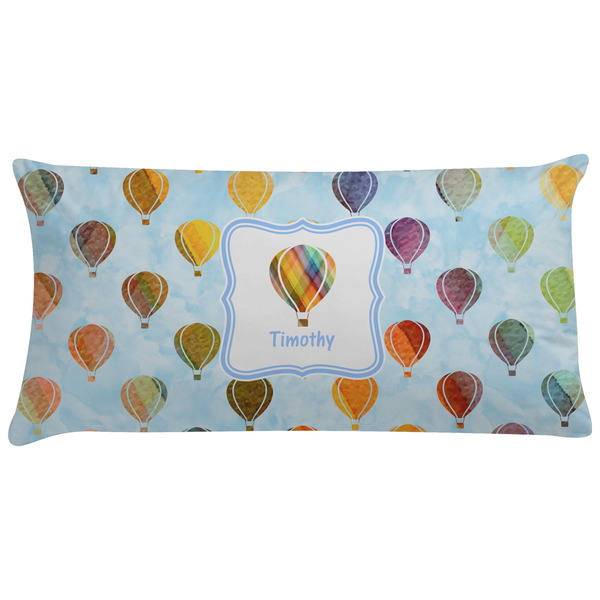 Custom Watercolor Hot Air Balloons Pillow Case - King (Personalized)